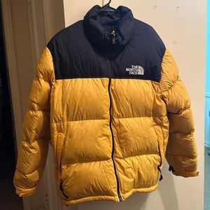 Wear a couple times north face jacket for men